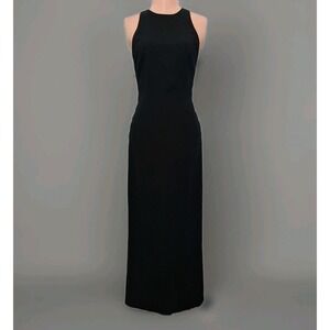 Niteline Della Roufogali Black Evening Gown Sz 4 Elegant Sophisticated‎ Beaded